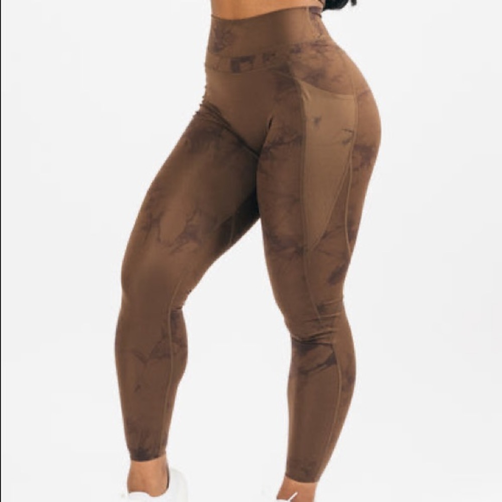 Alphalux alphalete force leggings brown: size small